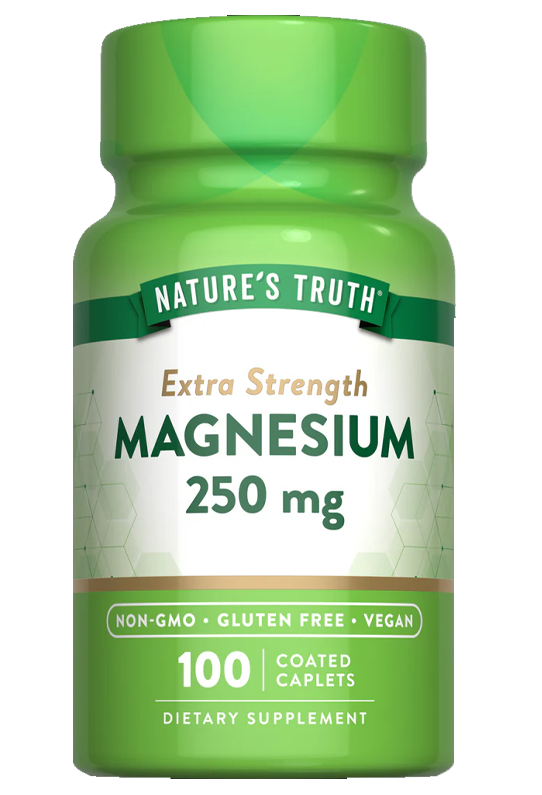 Extra Strength Magnesium 250 mg 100 Coated Caplets Extra Strength Magnesium 250 mg 100 Coated Caplets